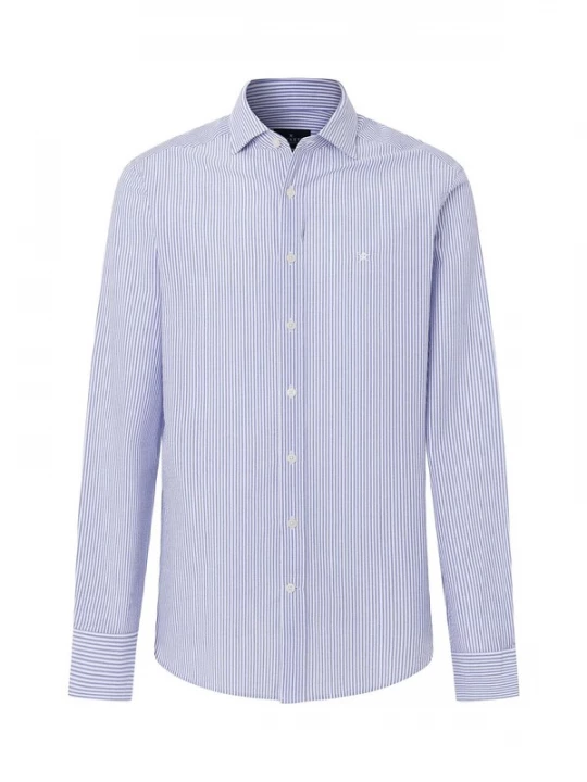 Foto van product Hackett London Overhemd 'SEERSUCKER BENGAL' blauw