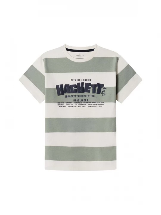Foto van product Hackett London Shirt 'Festival' lichtgroen / zwart / offwhite