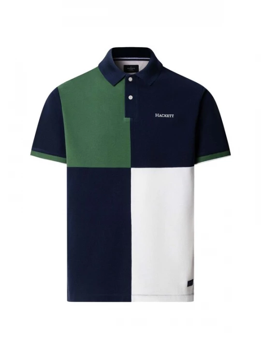 Foto van product Hackett London Shirt 'Heritage' navy / donkergroen / wit