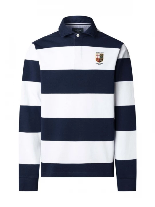 Foto van product Hackett London Shirt 'Heritage' navy / wit