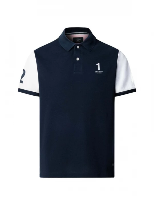 Foto van product Hackett London Shirt 'HERITAGE NBR MULTI' navy / wit