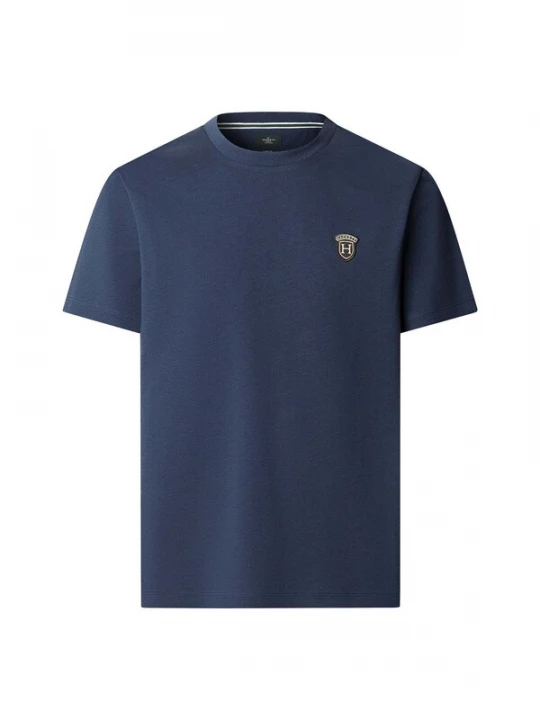 Foto van product Hackett London Shirt navy / bruin / wit