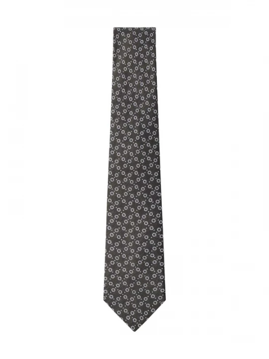 Foto van product Hackett London Stropdas 'Natte' kaki / zwart / wit