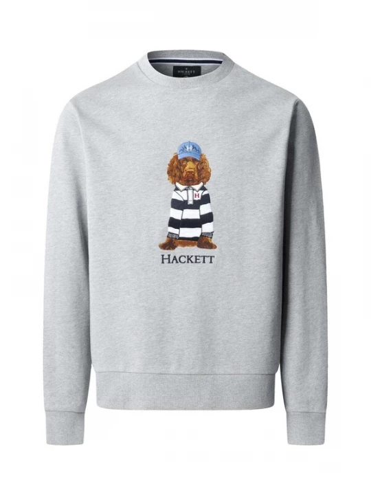 Foto van product Hackett London Sweatshirt 'Harry' bruin / grijs gemêleerd / zwart / wit