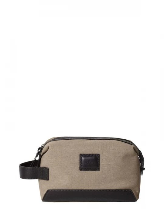 Foto van product Hackett London Toilettas kaki / zwart