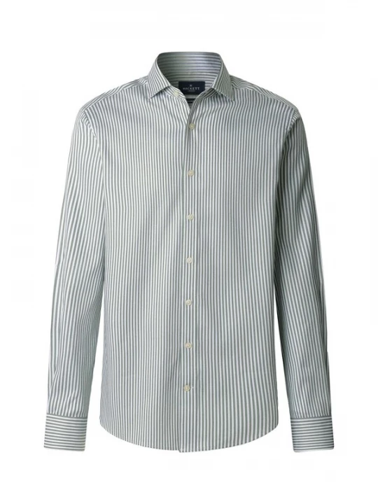 Foto van product Hackett London Zakelijk overhemd 'Double Face Bengal' lichtgroen / wit