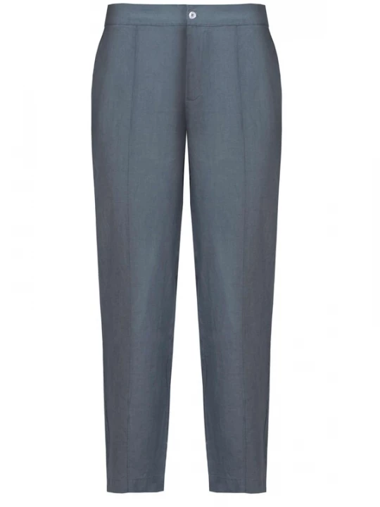Foto van product HACOY Broek 'Linen Home Office Trousers Unisex' rookgrijs