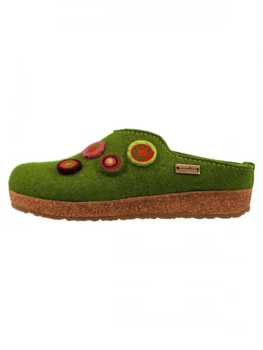 Foto van product HAFLINGER Clogs 'Grizzly Kanon' groen