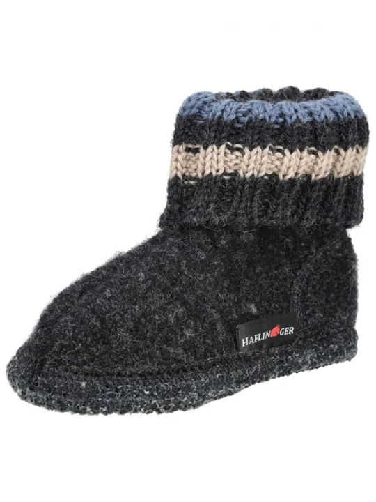 Foto van product HAFLINGER Huisschoenen beige / blauw / grafiet / bloedrood / wit