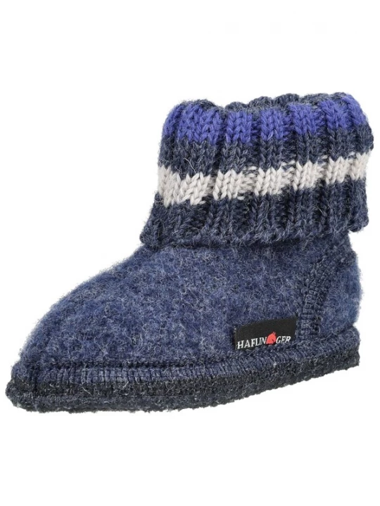 Foto van product HAFLINGER Huisschoenen blauw denim / gemengde kleuren