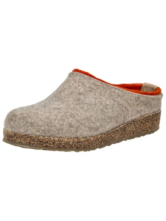 Foto van product HAFLINGER Huisschoenen lichtbruin / donkeroranje