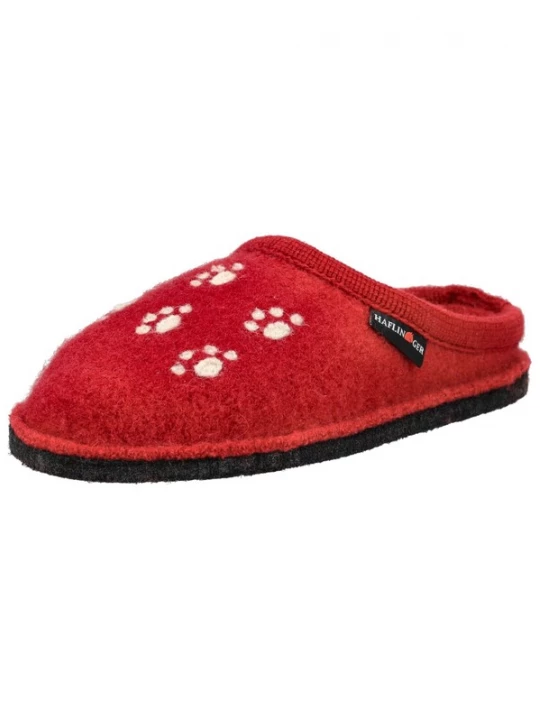 Foto van product HAFLINGER Huisschoenen rood / wit