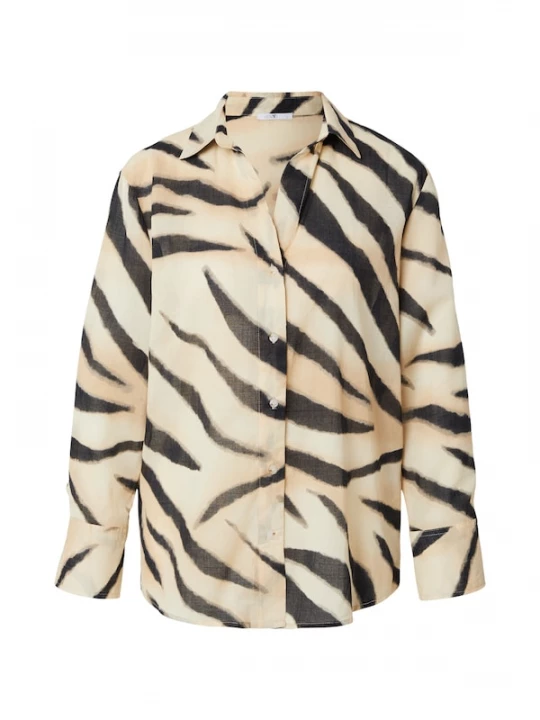 Foto van product Hailys Blouse 'Al44va' beige / zwart