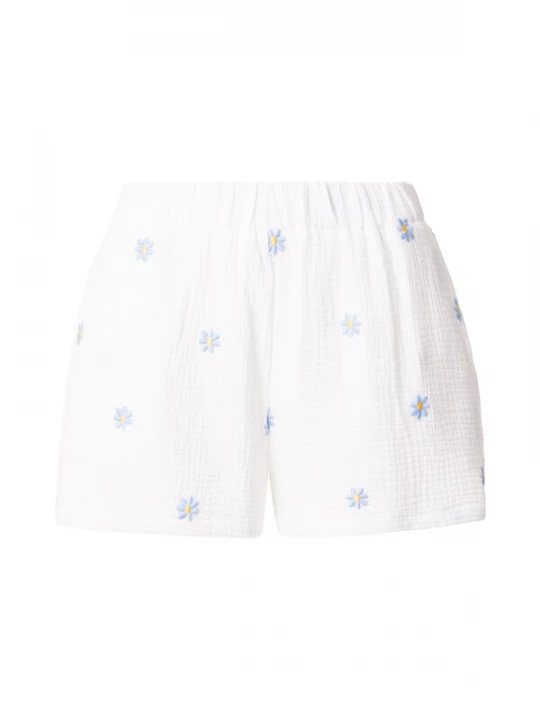 Foto van product Hailys Broek 'Mi44lly' hemelsblauw / goudgeel / wit