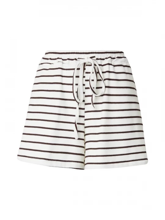 Foto van product Hailys Broek 'Te44rri' chocoladebruin / wit