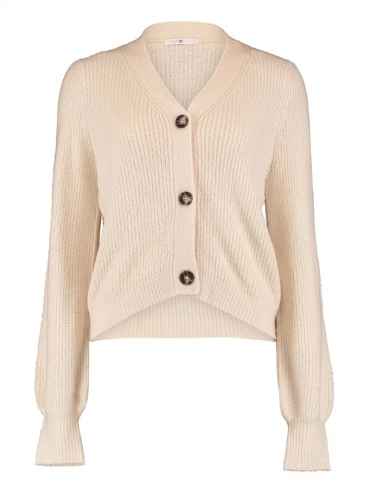 Foto van product Hailys Gebreid vest 'Li44lu' ecru