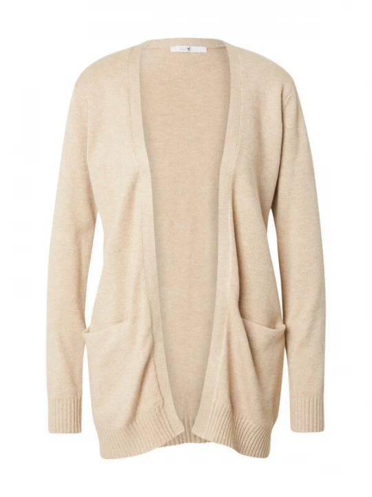 Foto van product Hailys Gebreid vest 'St44acy' beige gemêleerd