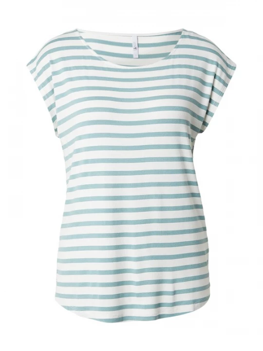 Foto van product Hailys Shirt 'Em44ma' mintgroen / offwhite