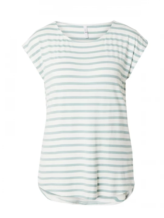 Foto van product Hailys Shirt 'Em44ma' mintgroen / wit