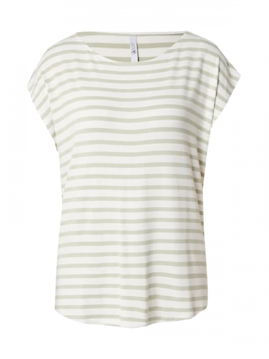 Foto van product Hailys Shirt 'Em44ma' pastelgroen / wit
