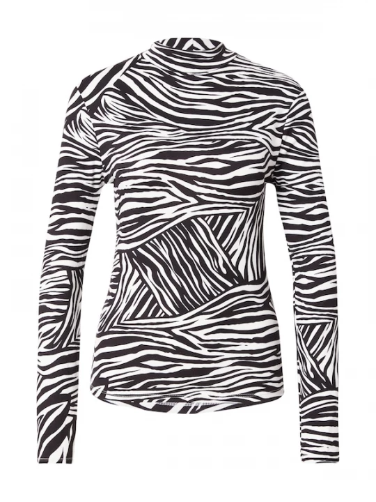 Foto van product Hailys Shirt 'Ki44mmy' zwart / wit