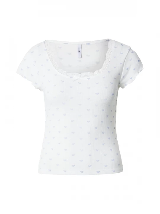 Foto van product Hailys Shirt lichtblauw / offwhite
