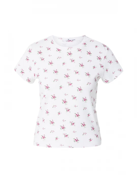 Foto van product Hailys Shirt 'Lu44lu' groen / oudroze / donkerroze / wit