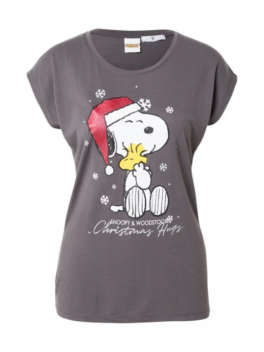 Foto van product Hailys Shirt 'Ni44cola' grijs / rood / zwart / wit
