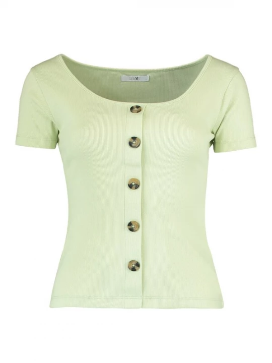 Foto van product Hailys Shirt 'Samma' pastelgroen
