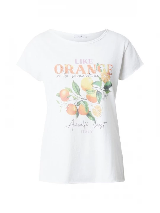 Foto van product Hailys Shirt 'Sv44enja' groen / oranje / rosa / wit