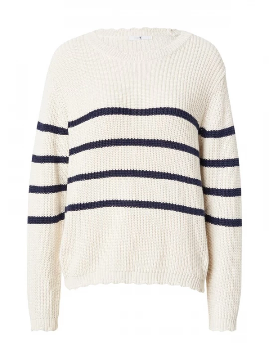 Foto van product Hailys Trui 'Vi44olet' crème / navy