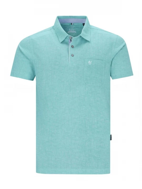 Foto van product HAJO Shirt 'Poloshirt allover bedruckt in stay fresh Qualität' mintgroen
