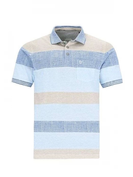 Foto van product HAJO Shirt 'Stay Fresh' beige / blauw / lichtblauw