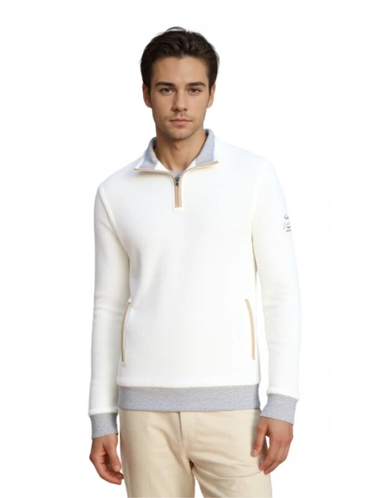 Foto van product HAJO Sweatshirt 'Stay Fresh' lichtgrijs / wit