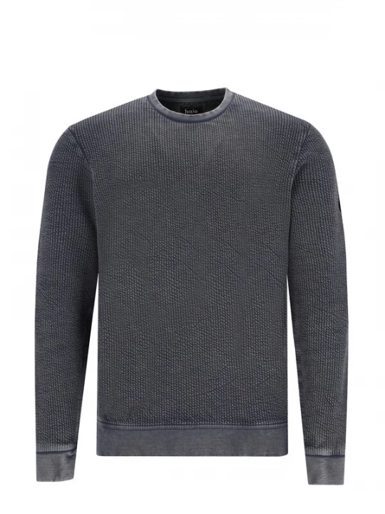 Foto van product HAJO Sweatshirt zwart gemêleerd