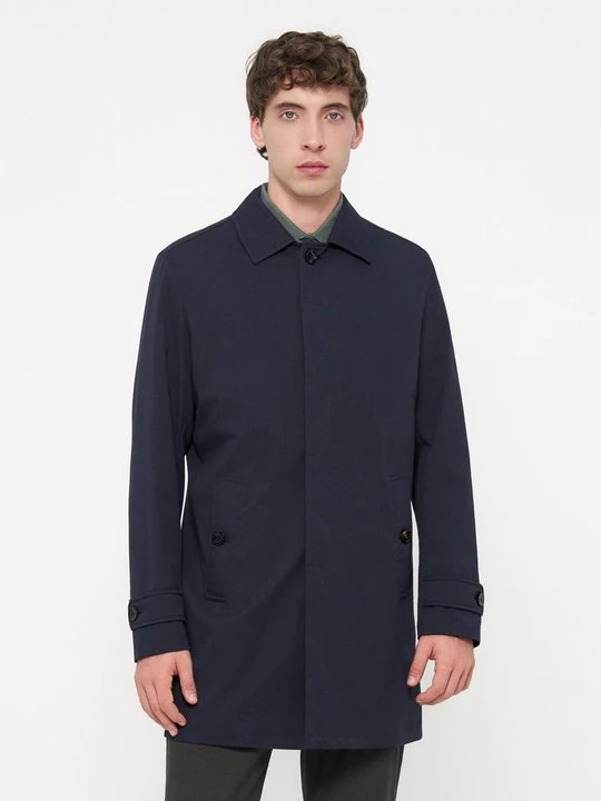 Foto van product Halflange jas Bugatti blauw