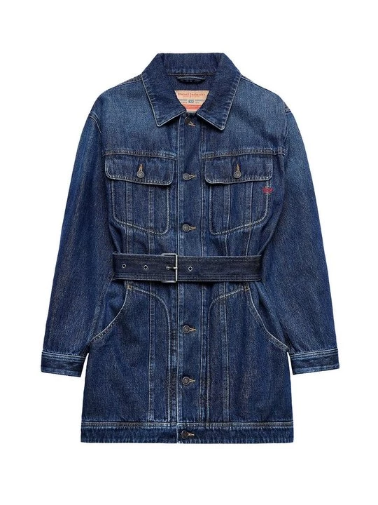 Foto van product Halflange jas Diesel donkerblauw