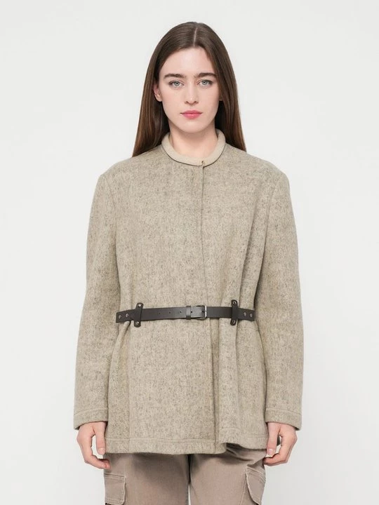 Foto van product Halflange jas Emporio Armani beżowy