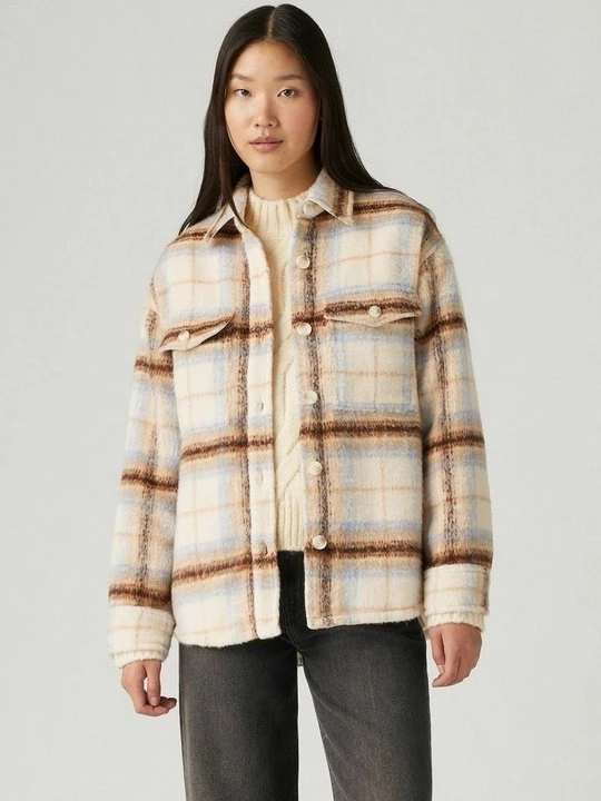 Foto van product Halflange jas Levi's beige mêleerd