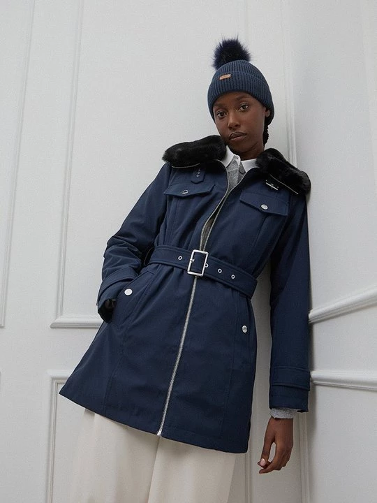 Foto van product Halflange jas Michael Kors donkerblauw