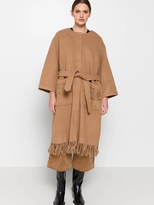 Foto van product Halflange jas MUNTHE camel