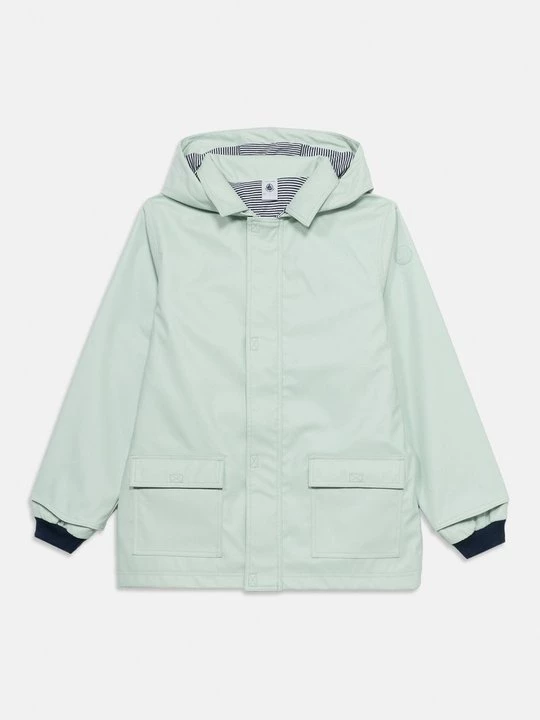 Foto van product Halflange jas Petit Bateau lichtgroen