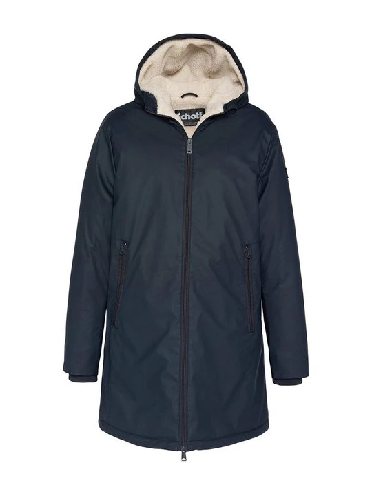 Foto van product Halflange jas Schott blauw