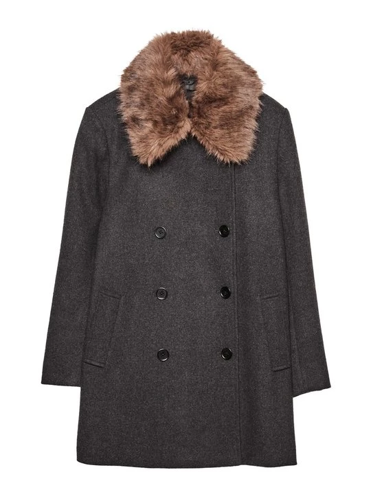 Foto van product Halflange jas Stradivarius donkergrijs