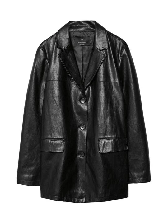 Foto van product Halflange jas Stradivarius zwart