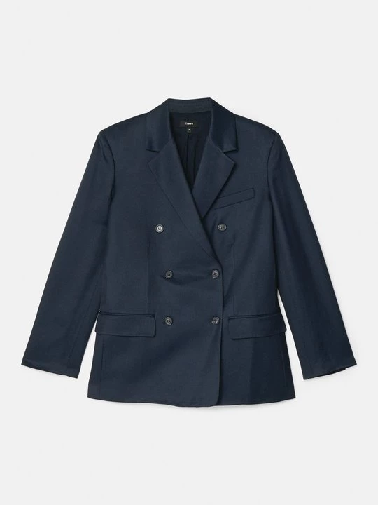 Foto van product Halflange jas Theory donkerblauw