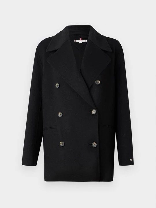 Foto van product Halflange jas Tommy Hilfiger zwart