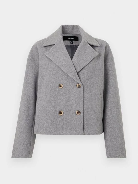 Foto van product Halflange jas Vero Moda grijs gemêleerd