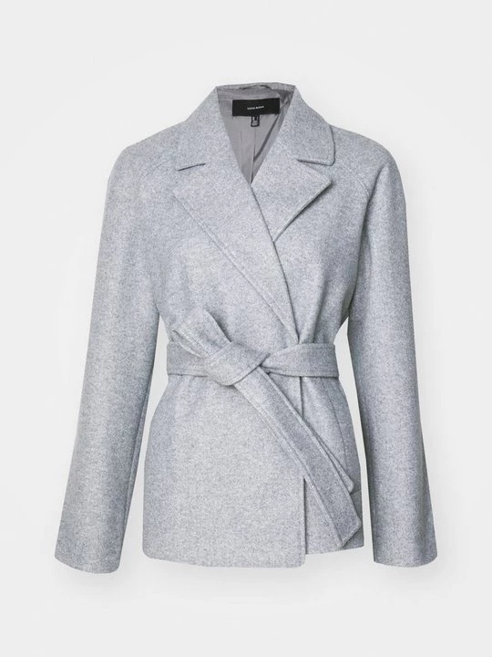 Foto van product Halflange jas Vero Moda lichtgrijs gemêleerd