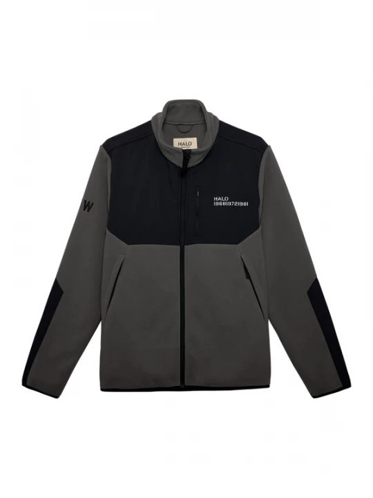 Foto van product HALO Fleece jas grafiet / zwart / wit